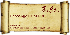 Bessenyei Csilla névjegykártya